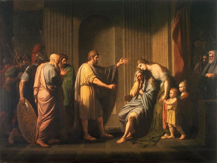 Benjamin West Cleombrotus Ordered into Banishment by Leonidas II, King of Sparta oil painting picture